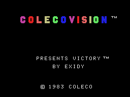 Victory title screen for Colecovision